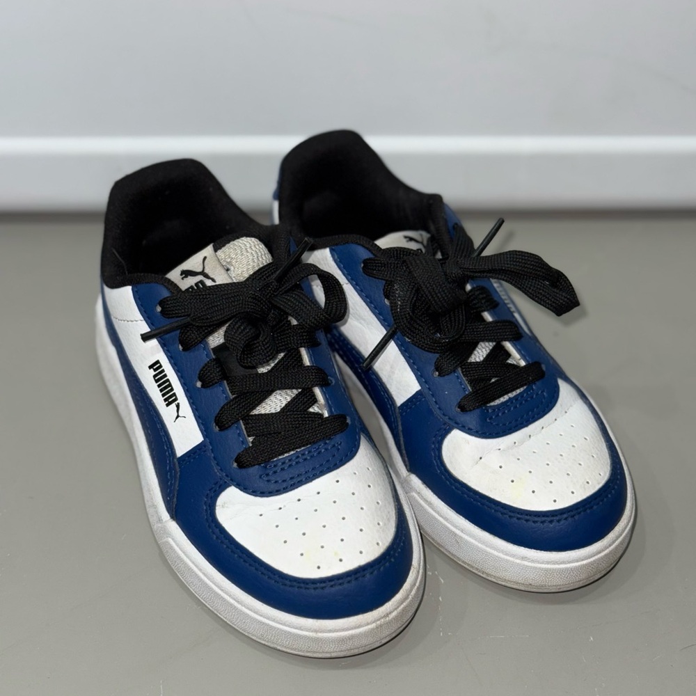 Puma Blue and White Classic Sneakers